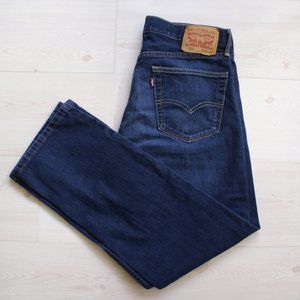 Levi's 505 Straight Fit Jeans - Dark Blue Wash